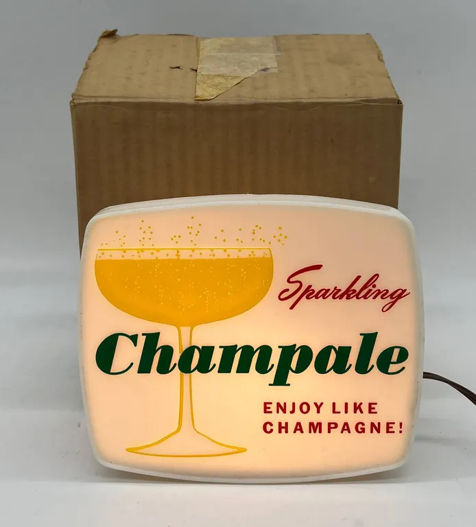 Champale Beer Light Sign with Original Box