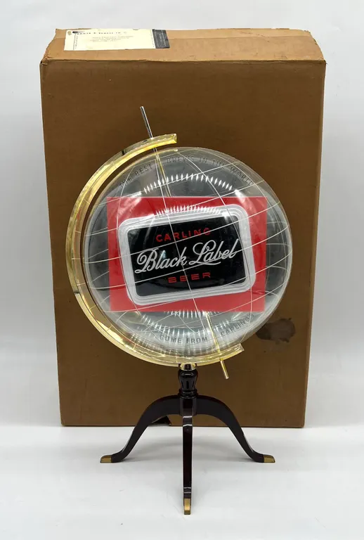 Carling Black Label Beer Globe Display Sign NOS