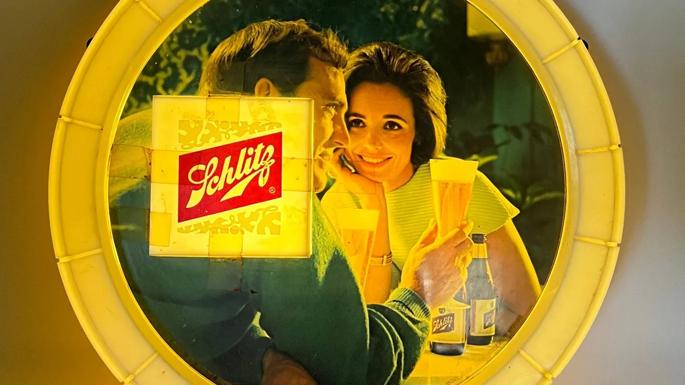 Schlitz Beer Lighted Advertising Sign