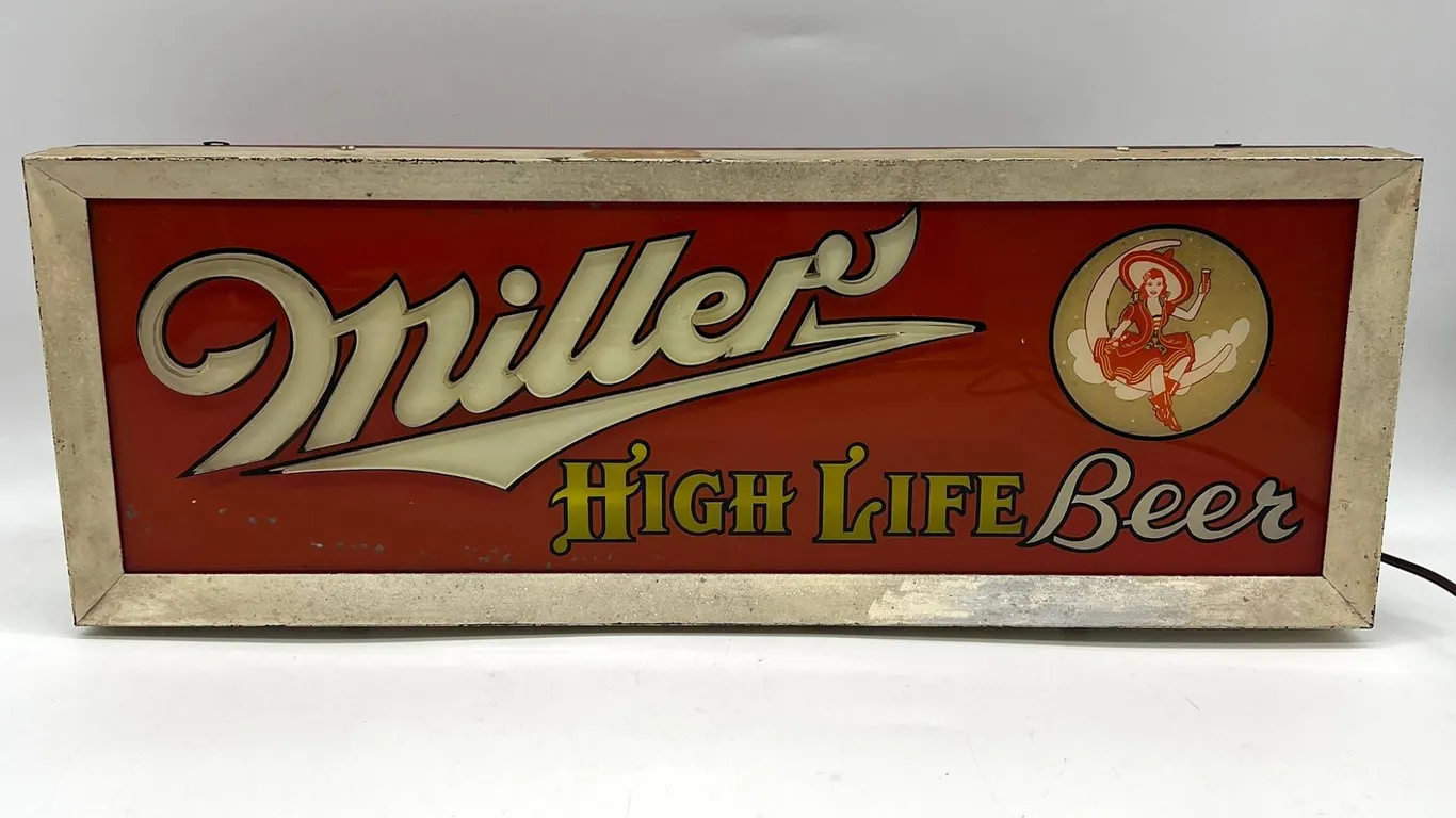 Miller High Life Beer Lighted Sign