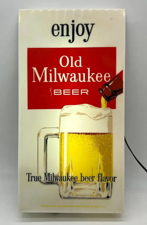 Old Milwaukee Beer Lighted Sign