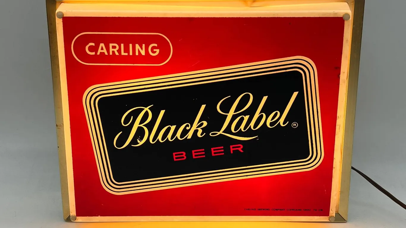 Carling Black Label Beer Lighted Sign