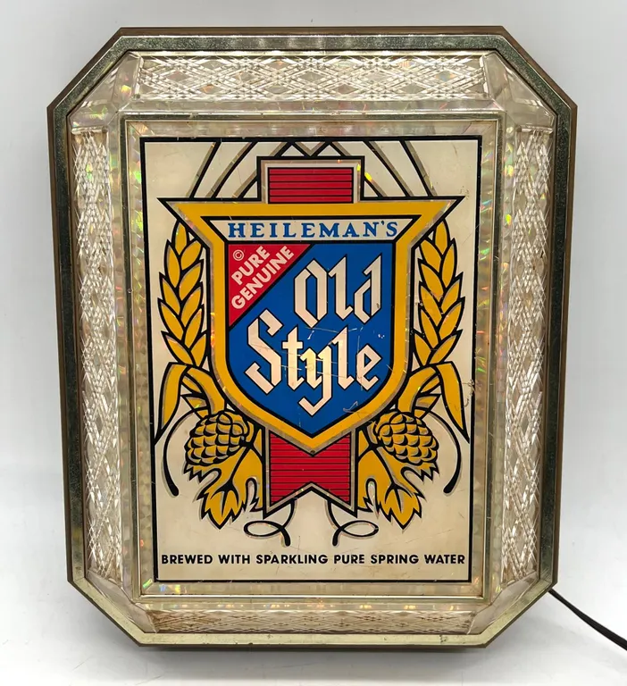 Heileman's Old Style Illuminated Beer Light Sign