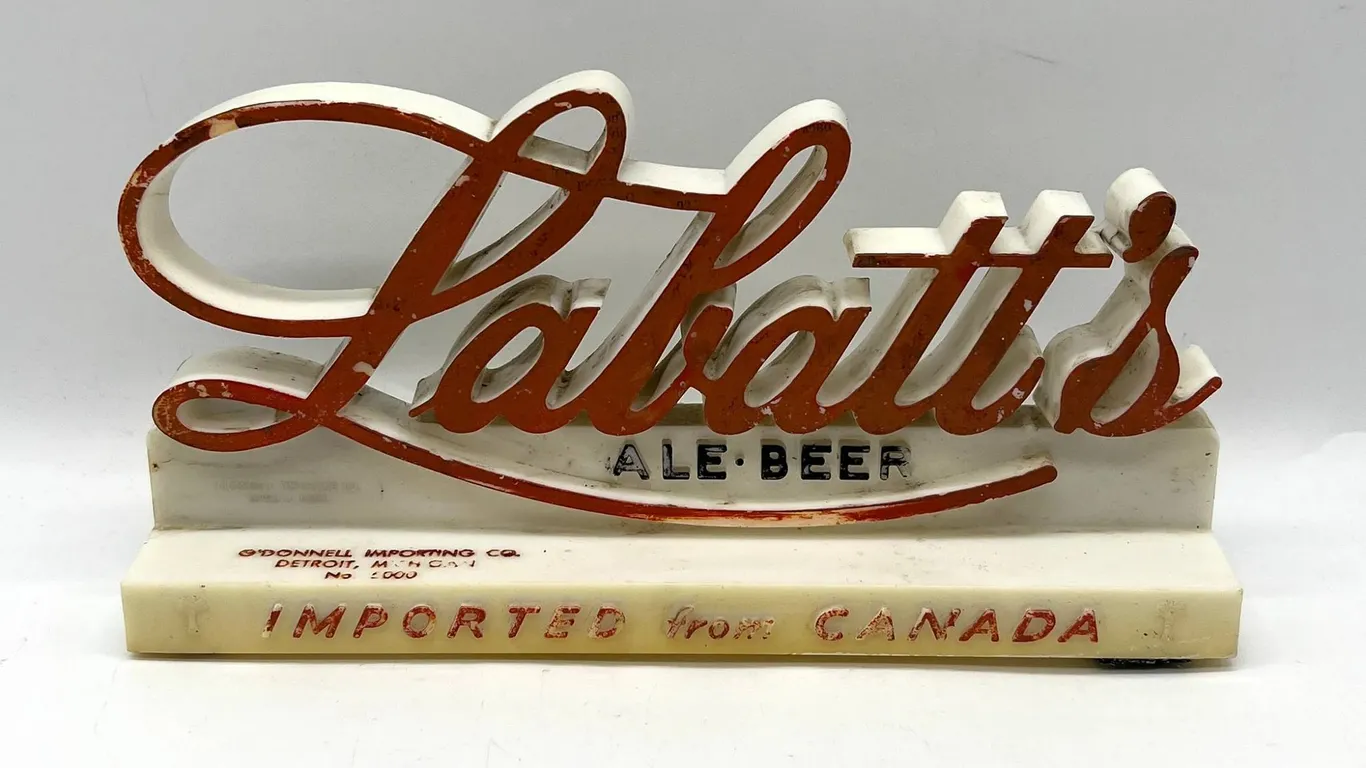 Labatt's Ale Beer Plastic Display Sign
