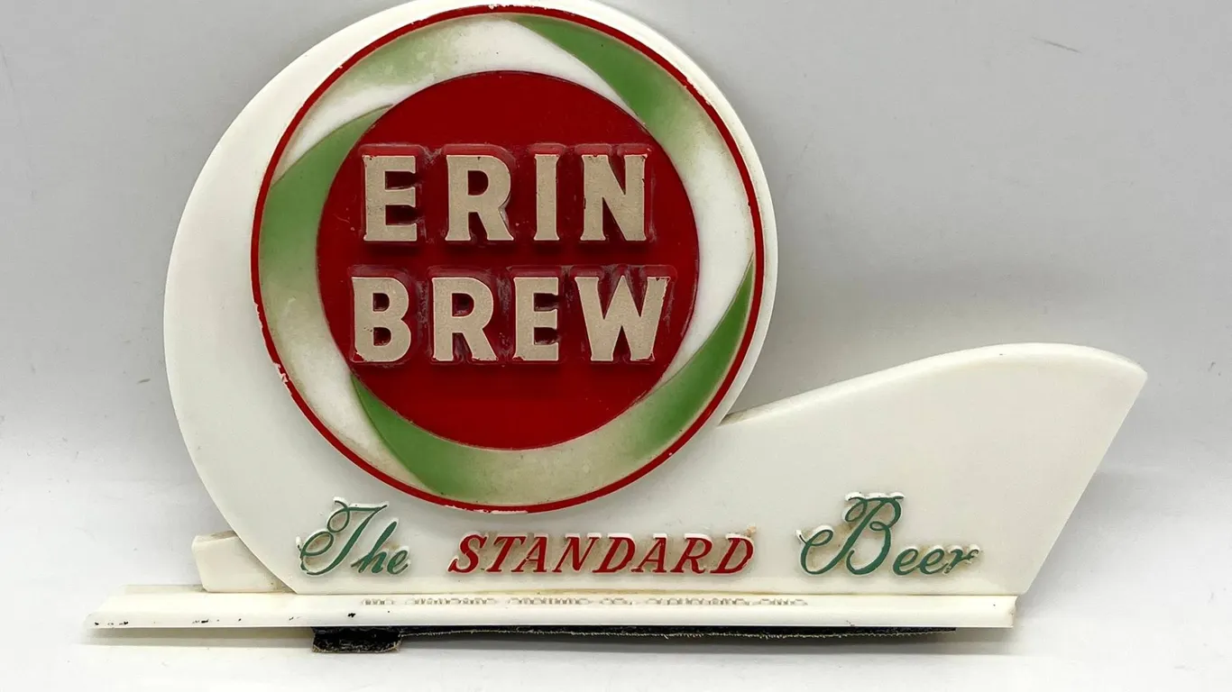 Erin Brew Plastic Beer Sign Display