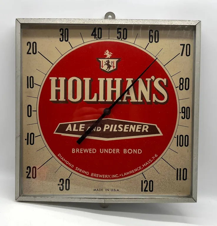 Holihan's Ale and Pilsener Beer Sign Thermo