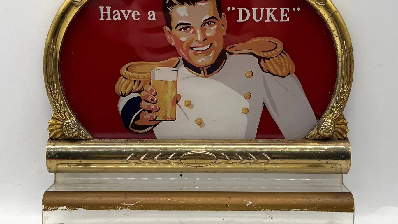 Duke Beer Advertising Light, Missing Base