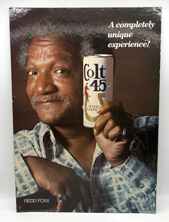 Redd Foxx Colt 45 Malt Liquor Beer Sign