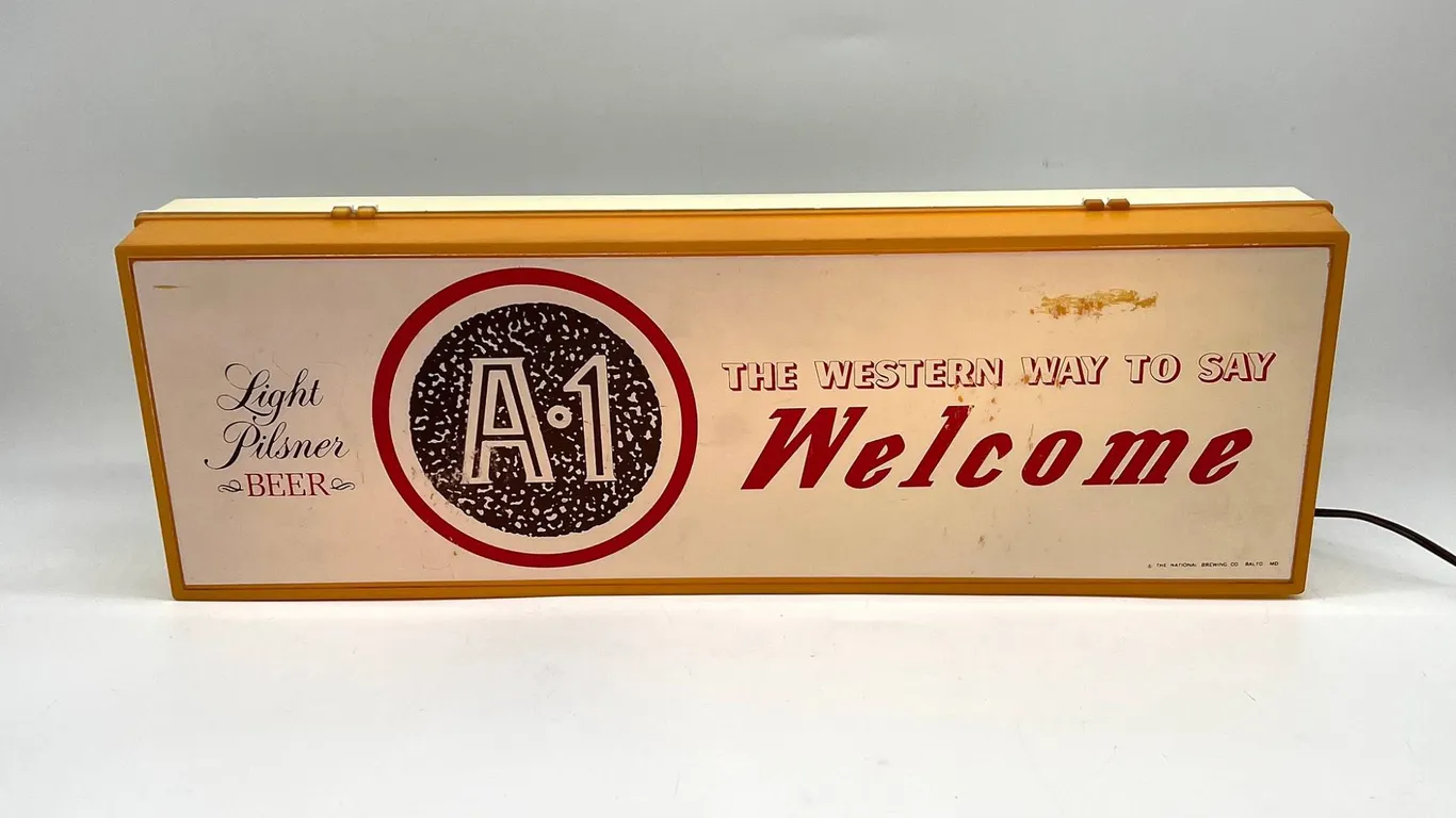 A-1 Light Pilsner Beer Lighted Sign