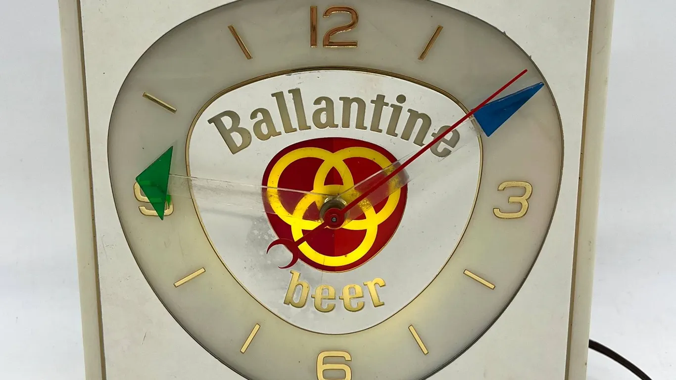 Ballantine Beer Lighted Clock