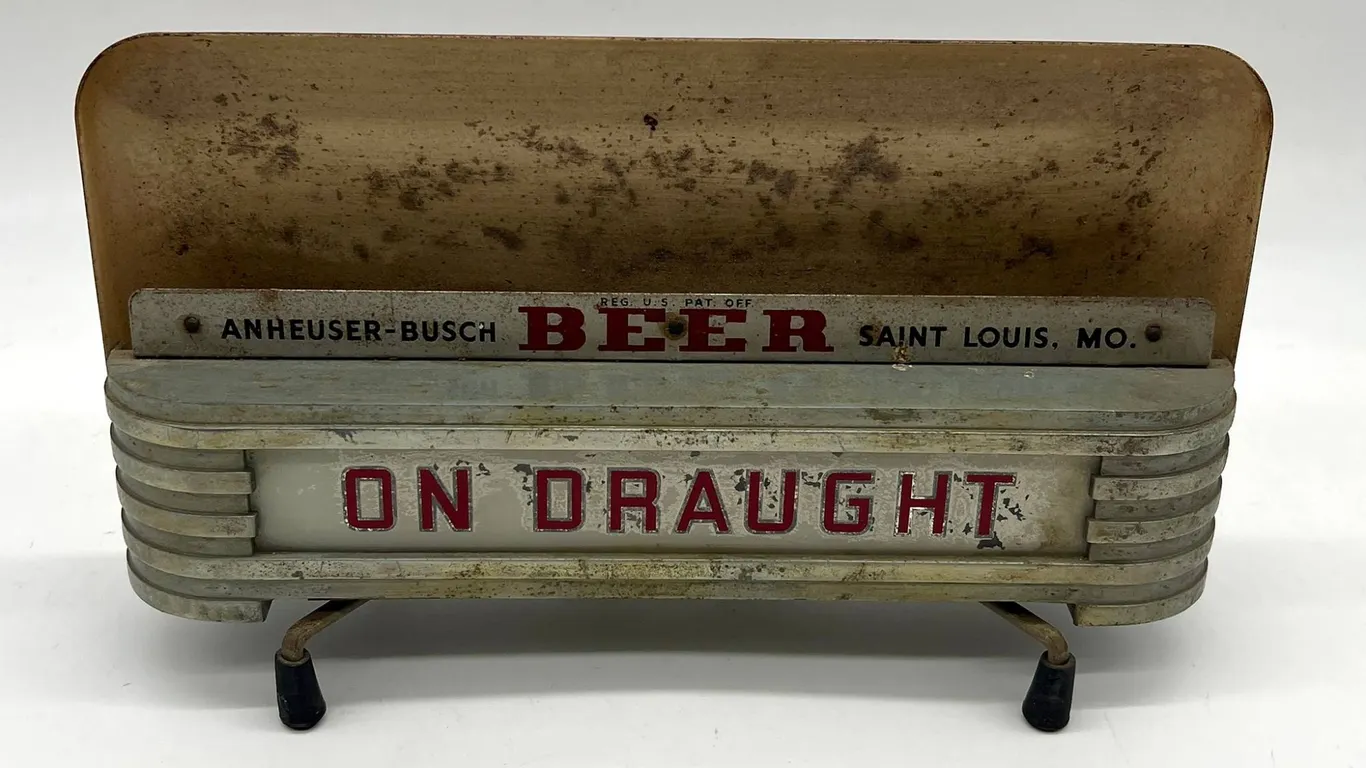 Anheuser-Busch Beer On Draught Lighted Sign