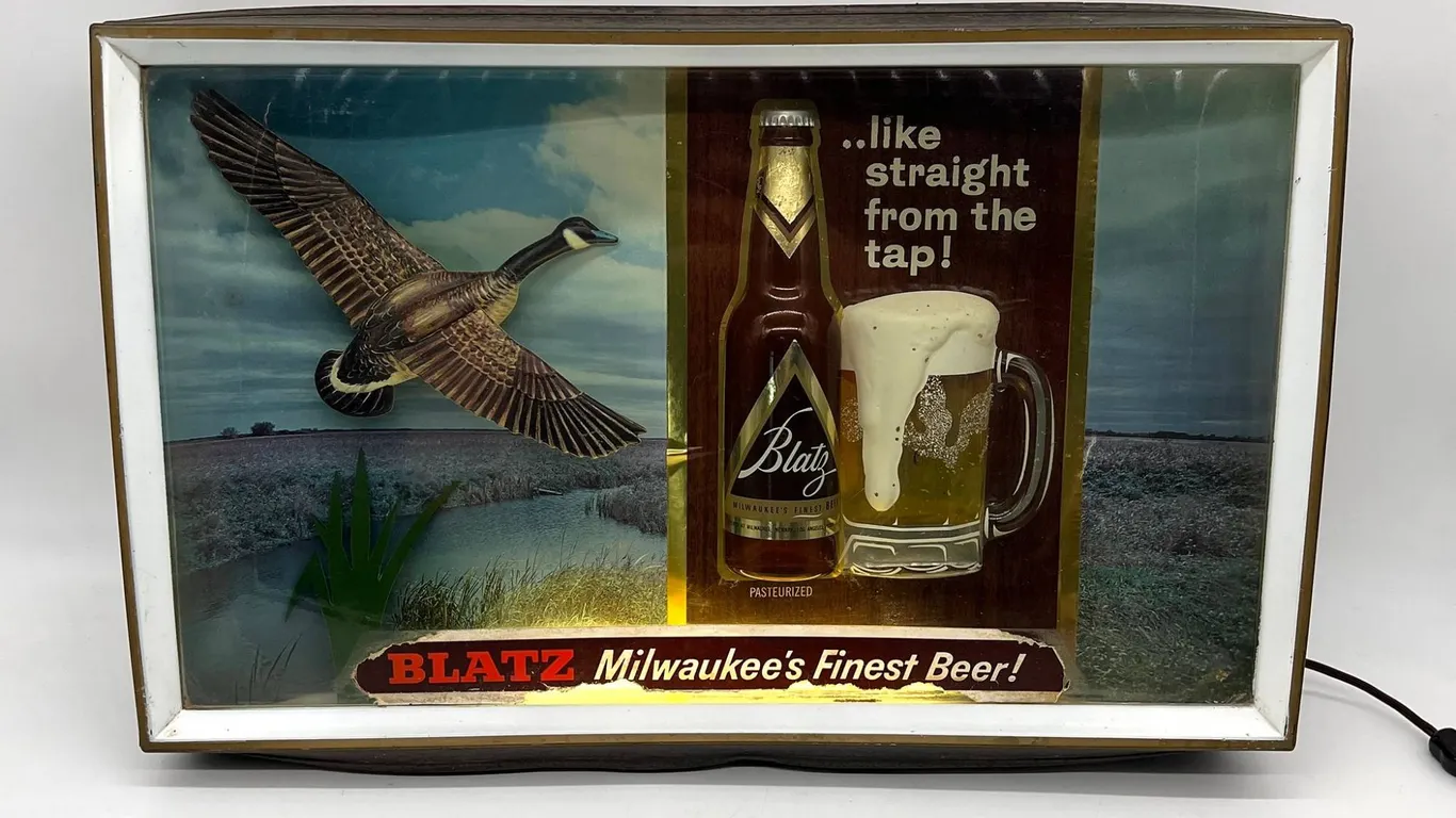 Blatz Beer Lighted Advertising Sign