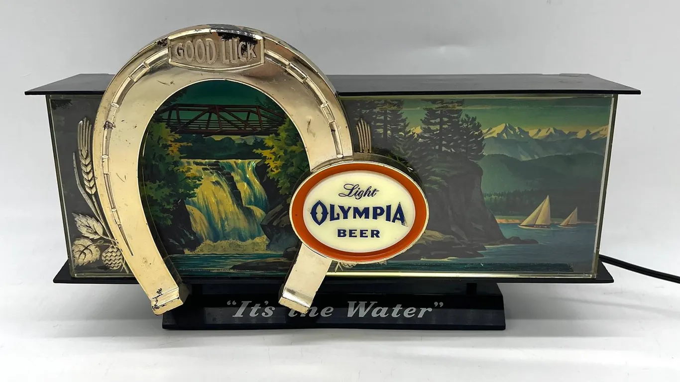 Olympia Beer Lighted Advertising Sign