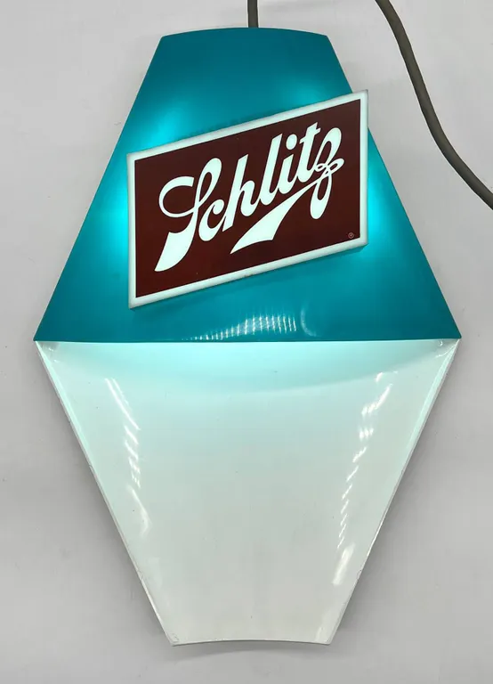 Schlitz Beer Lighted Wall Sign 1962