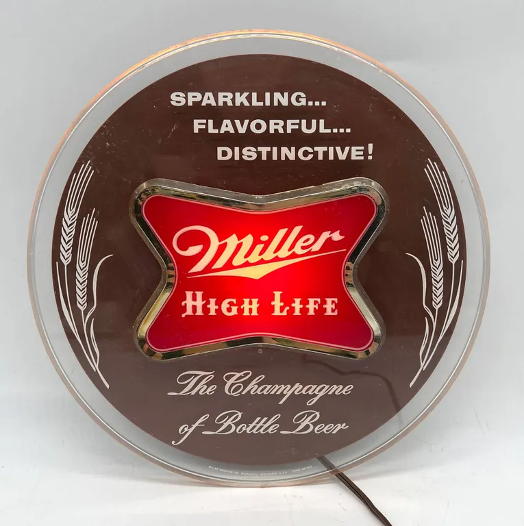 Miller High Life Illuminated Beer Light Sign