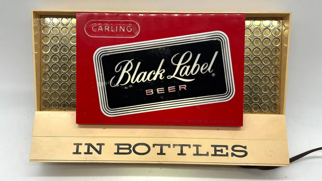 Carling Black Label Beer Lighted Sign