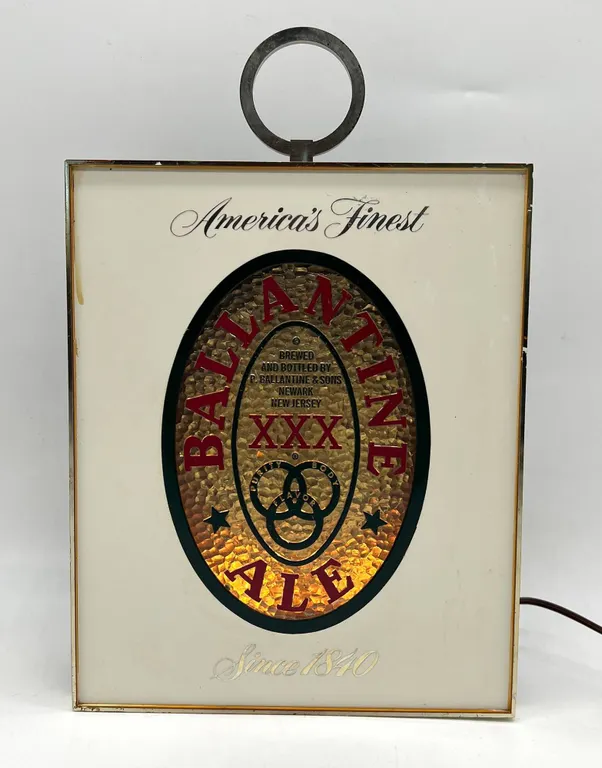 Ballantine Ale Illuminated Advertising Sign