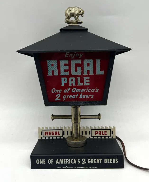 Regal Pale Beer Light-Up Advertising Lamp