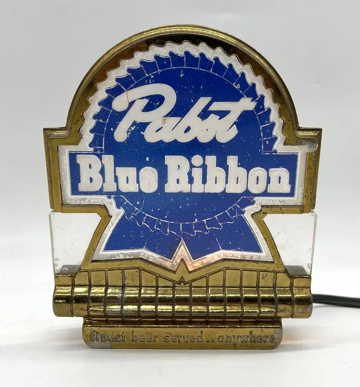 Pabst Blue Ribbon Beer Light Sign