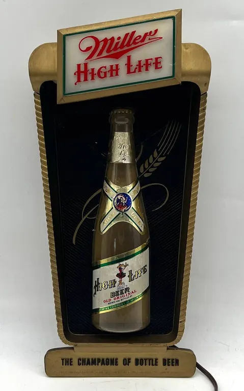 Miller High Life Beer Lighted Sign Display