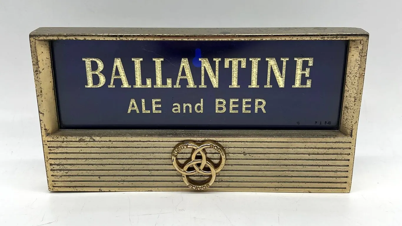Ballantine Ale and Beer Metal Beer Sign