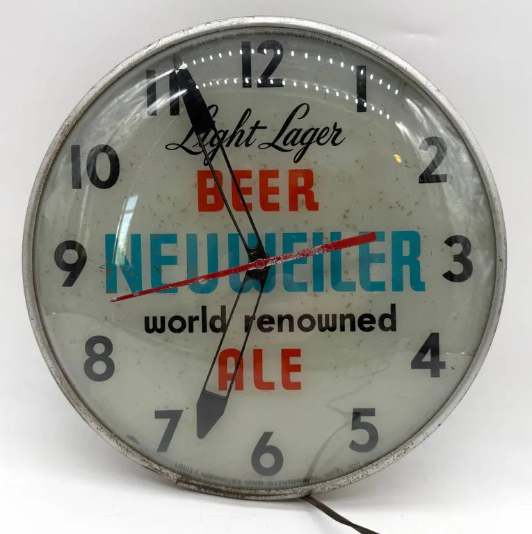 Neuweiler Beer Lighted Wall Clock