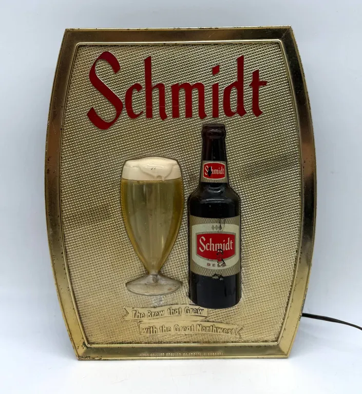 Schmidt Beer Lighted Wall Sign