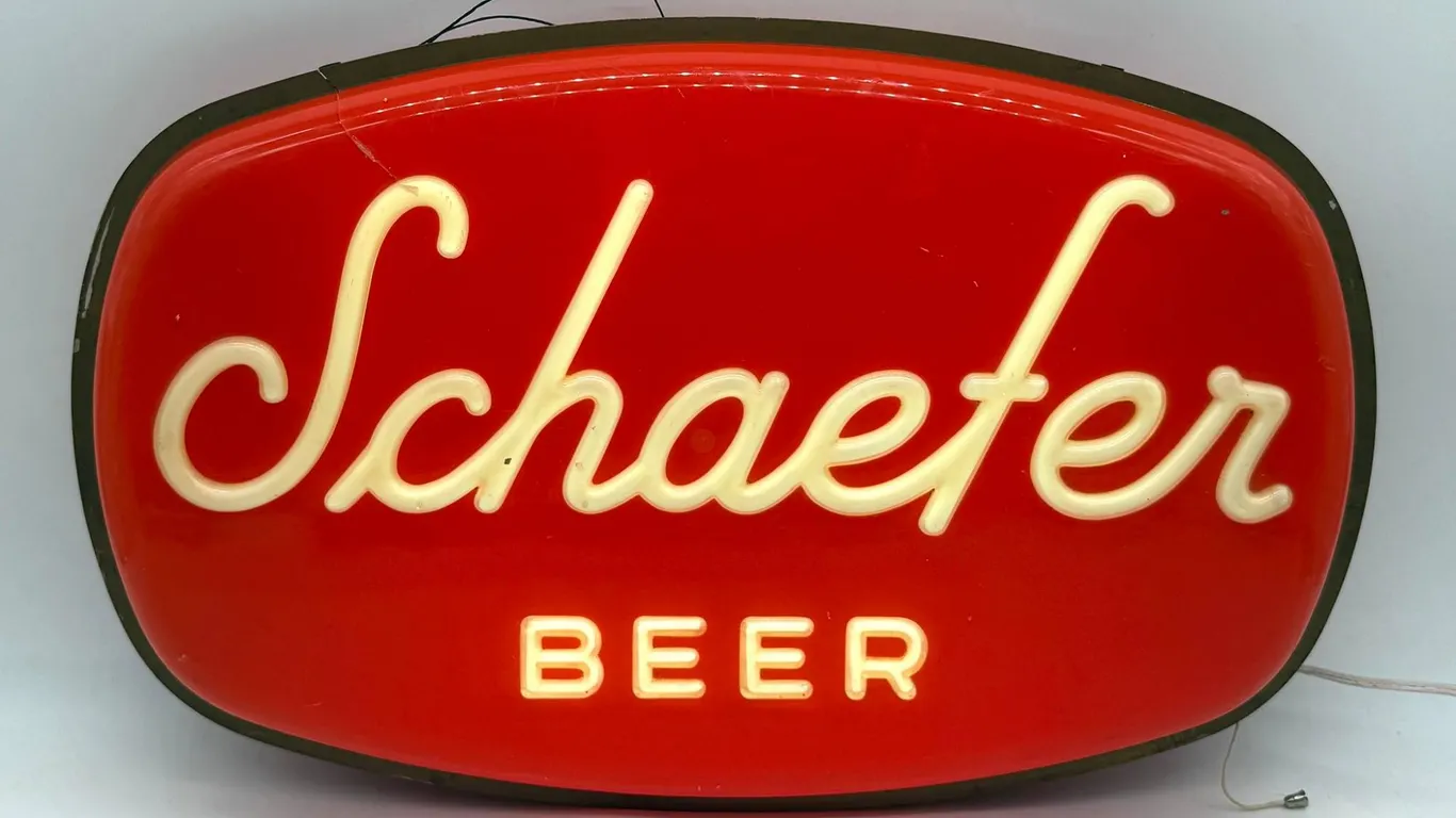 Schaefer Beer Lighted Advertising Sign