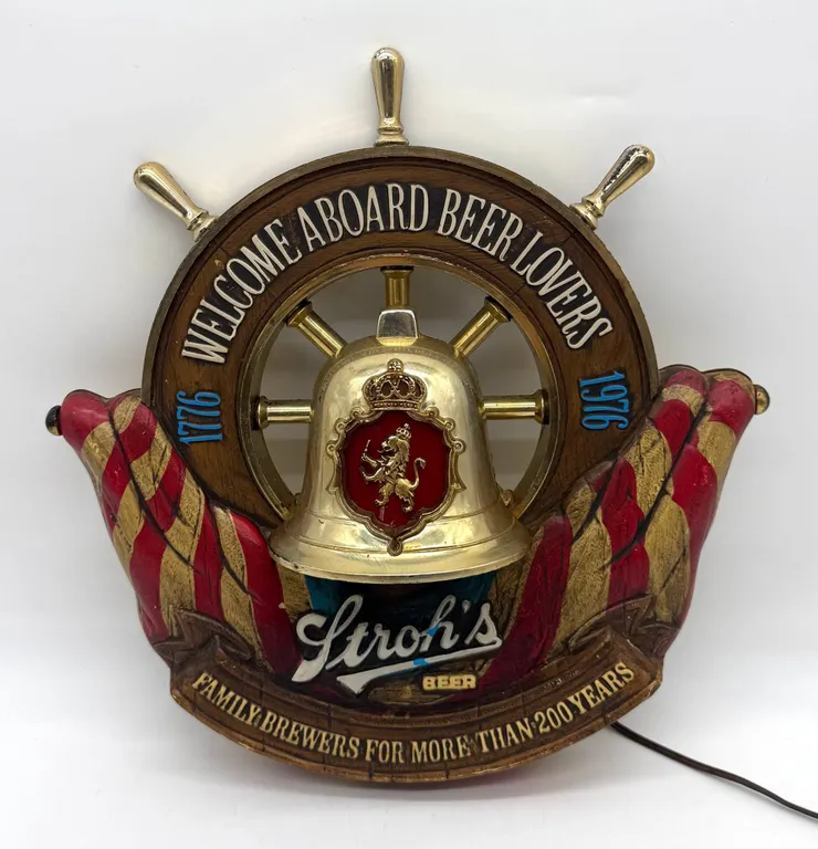 Stroh's Beer Lighted Wall Sign