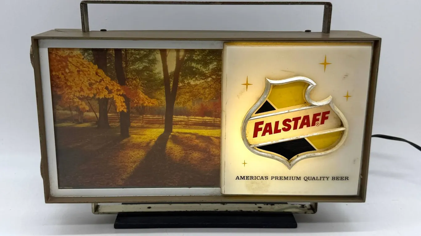 Falstaff Beer Lighted Advertising Sign