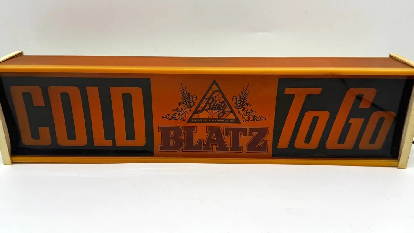 Blatz Cold To Go Beer Lighted Sign