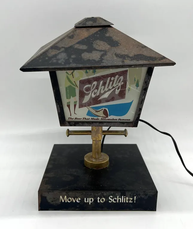 Schlitz Beer Lighted Sign Lamp