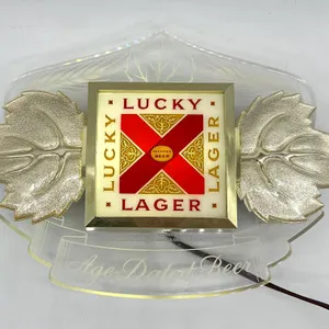 Lucky Lager Beer Light Sign