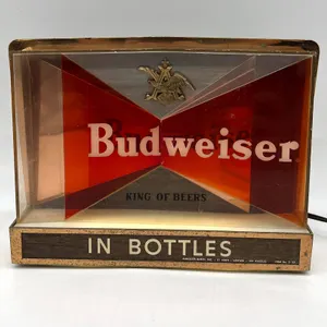 Budweiser Beer Lighted Sign In Bottles