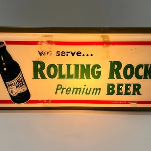 Rolling Rock Beer Lighted Sign