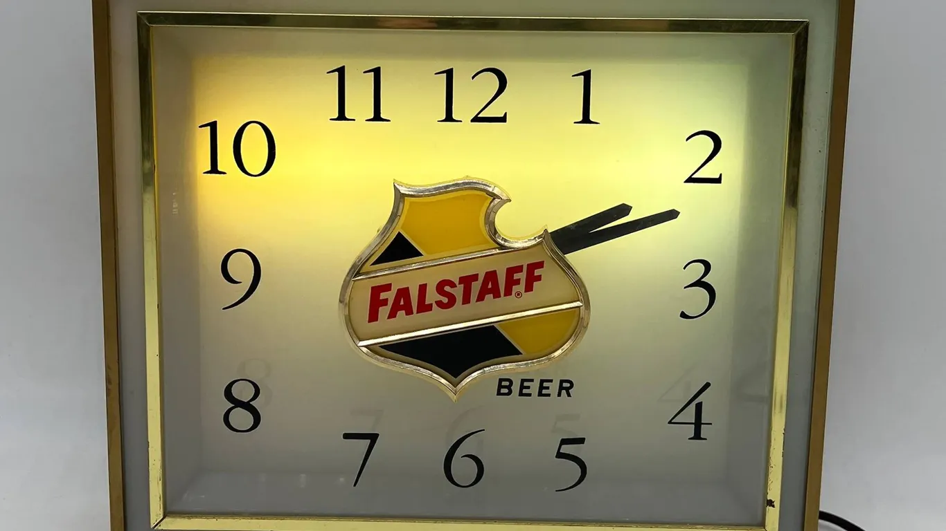 Falstaff Beer Lighted Wall Clock