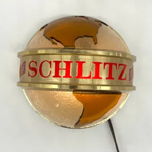 Schlitz Globe Beer Light Wall Lamp