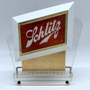 Schlitz Beer Lighted Sign With Acrylic Stand