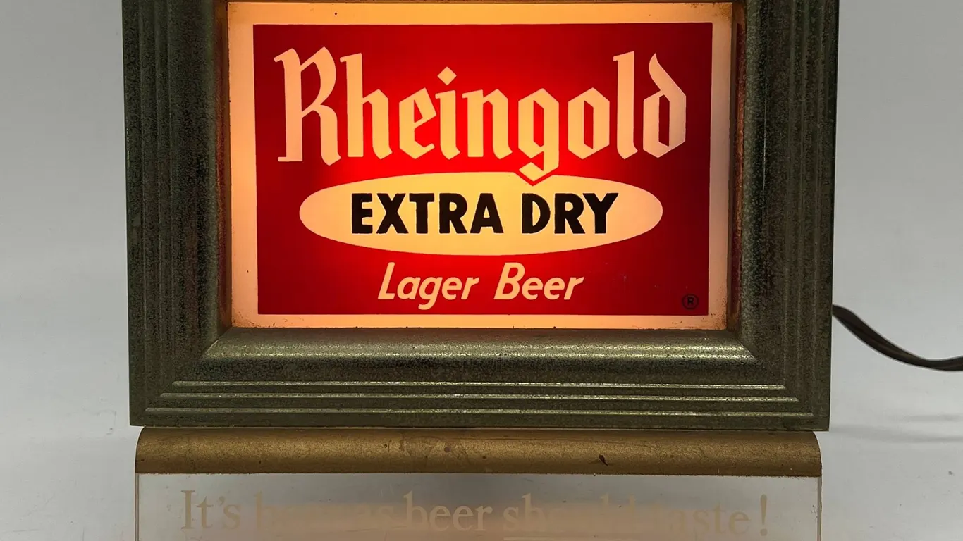 Rheingold Extra Dry Lager Beer Lighted Sign