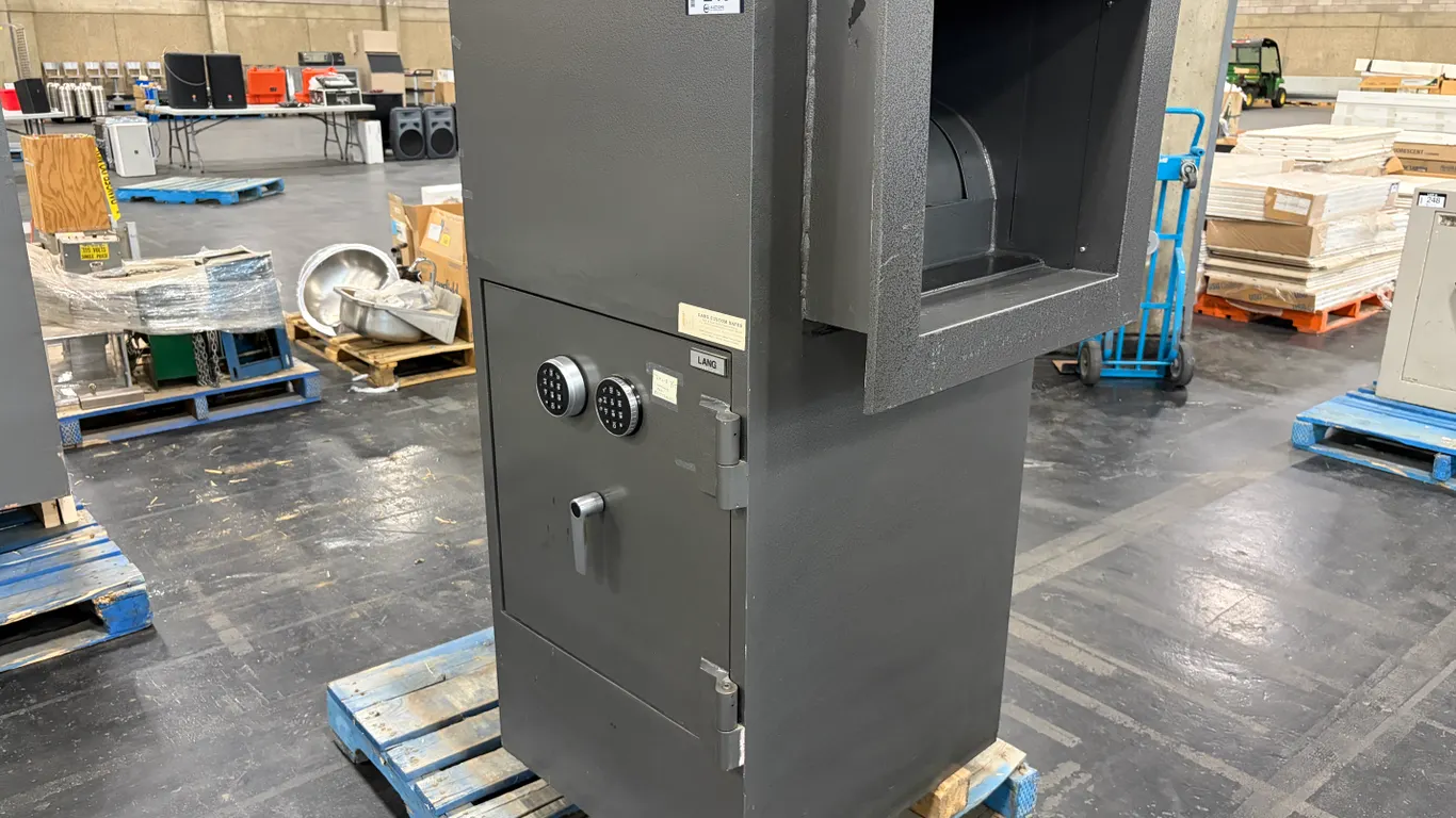 LANG 28" X 26" X 56" DEPOSITORY SAFE WITH DUAL ELECTRONIC COMBINATION LOCKS