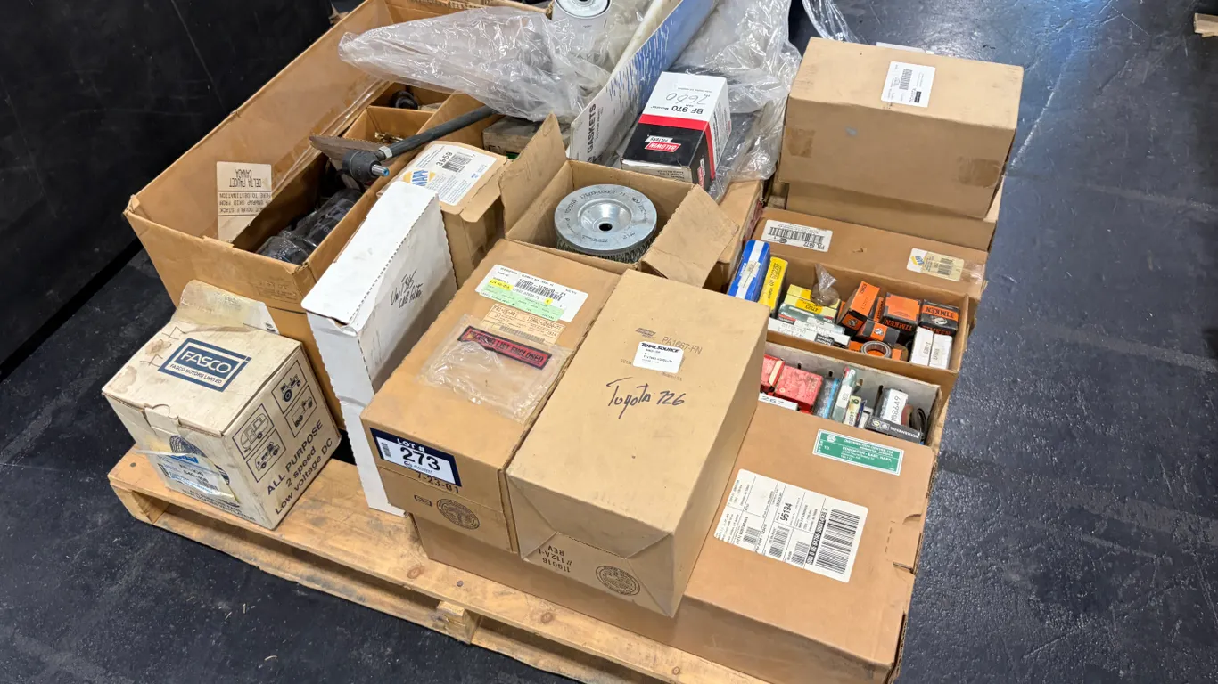 PALLET OF ASSORTED AUTOMOTIVE PARTS, FILTERS & COMPONENTS