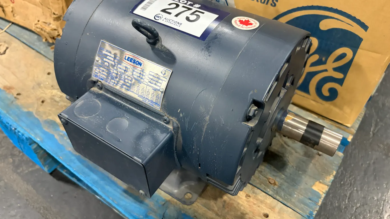 LEESON 3 HP 3-PHASE INDUSTRIAL ELECTRIC MOTOR