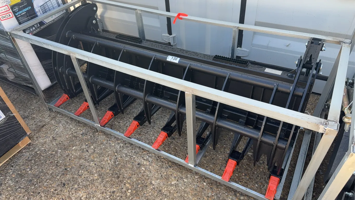 78” Heavy Grass Fork Grapple Skid Steer Attachment