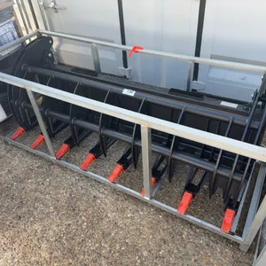 78” Heavy Grass Fork Grapple Skid Steer Attachment