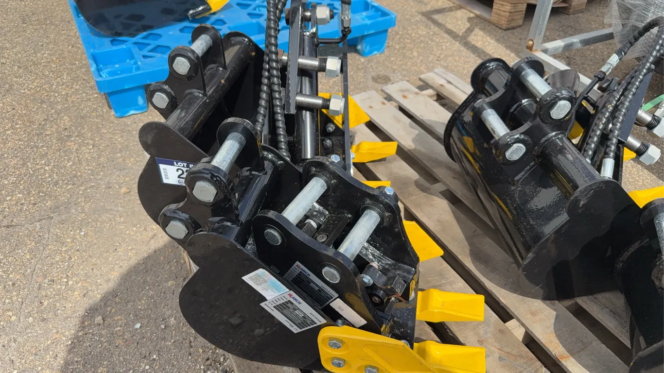 Lot of (4) IRANCH Mini Excavator Attachments