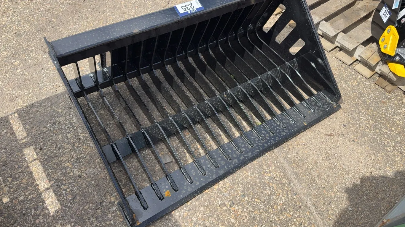 Mini Skid Steer Rock Bucket Attachment