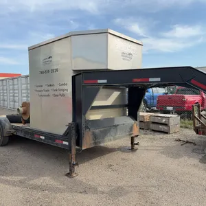 2014 Oasis Trailers 20’ T/A Gooseneck Trailer w/ Stainless Storage Box, GVWR: 6,360KG, VIN#: 2SLGC6272ER006187