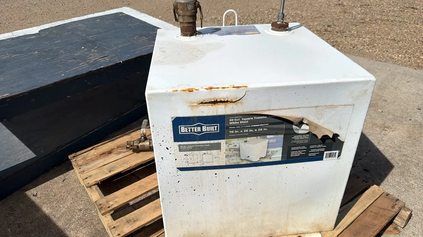 Better Built 50 gallon 26”x26”x28” fuel tank