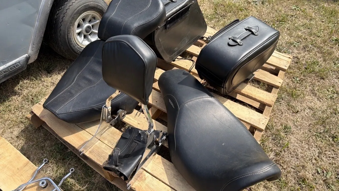 Assorted motorcycle parts