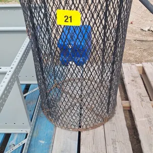 Metal garbage can